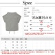 トップス 背中あき バックドロスト 肌見せ 韓国ファッション レディース 春 夏 新作 ホワイト グレー M L XL JOCOSA 7207