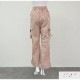 カーゴパンツ ドロスト ワイド  ジョガーパンツ ドローコード ミリタリー アメリカンライク ウエストゴム レディース JOCOSA 9145
