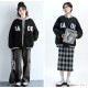 ダウン キルティング アウター ブルゾン スタジャン ダウンジャケット ジャンパー コート ショート丈 長袖 中綿 あったか 羽織 冬 秋 春 カジュアル ストリート スポーティ 韓国ファッション 大人 レディース 新作 ブラック ベージュ S M L JOCOSA 8397