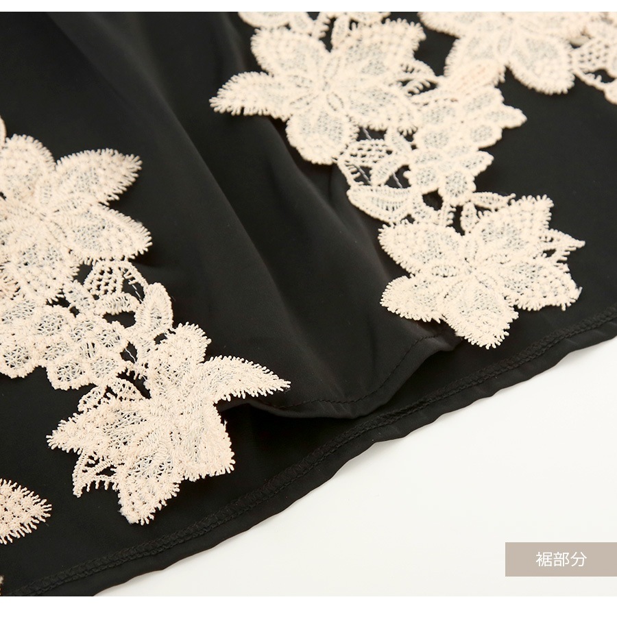 ルームウェア パジャマ レース 透け感 キャミソールワンピース 韓国ファッション レディース 春 夏 秋 冬 新作 ブラック ブルー ラベンダー M L XL JOCOSA 6216