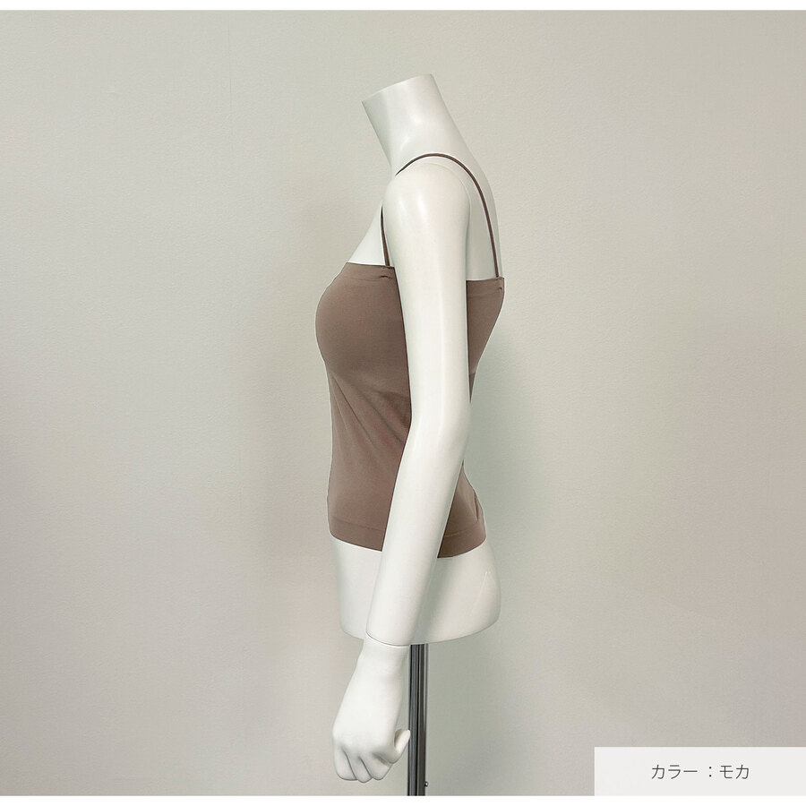 トップス チューブトップ キャミソール インナー ブラトップ ストラップ付 ベーシックカラー フリーサイズ JOCOSA 7266