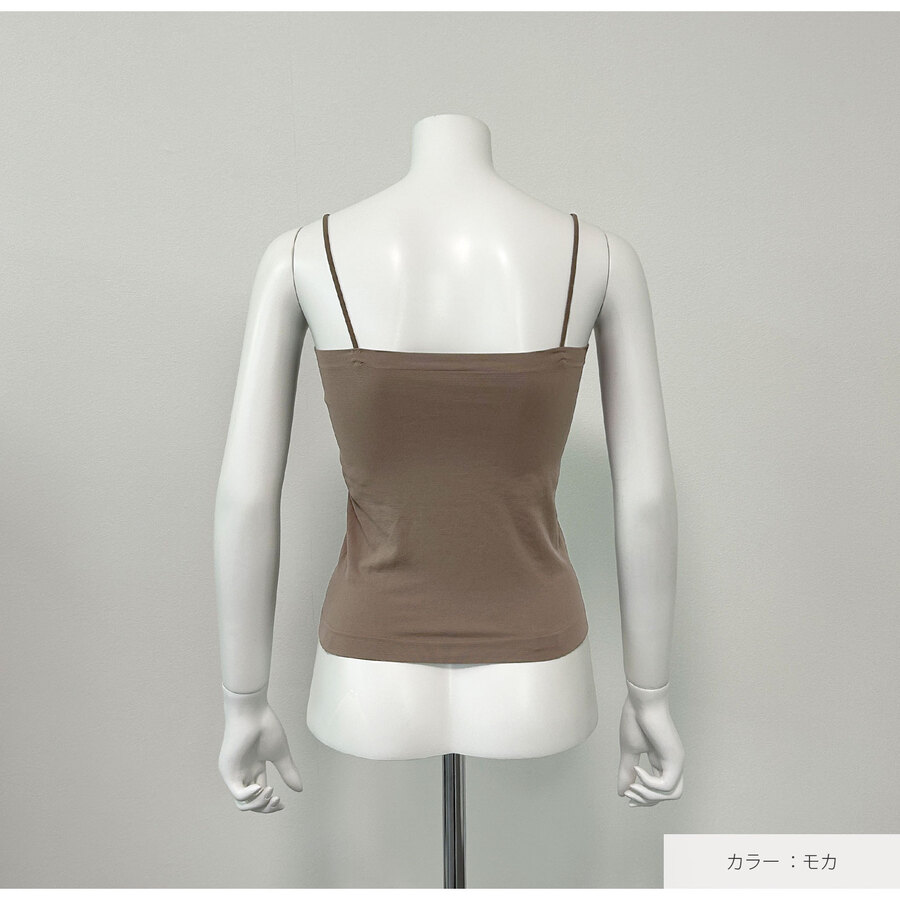 トップス チューブトップ キャミソール インナー ブラトップ ストラップ付 ベーシックカラー フリーサイズ JOCOSA 7266