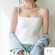 トップス チューブトップ キャミソール インナー ブラトップ ストラップ付 ベーシックカラー フリーサイズ JOCOSA 7266