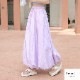 ボトムス バルーンスカート チュチュスカート 裾ボリューム シャーリング ウエストゴム 裾ゴム Aライン フレア 光漏れ防止 JOCOSA 9146