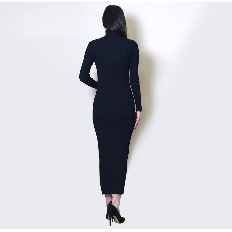 新品タグつき！MUTAネイビー ハイネック ニットワンピース 新品タグつき！MUTAネイビー ハイネック ニットワンピース モック