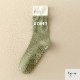 靴下 ヨガソックス ノンスリップ 足裏アーチ クルーソックス レイヤード風 吸汗性 滑り止め JOCOSA 9462