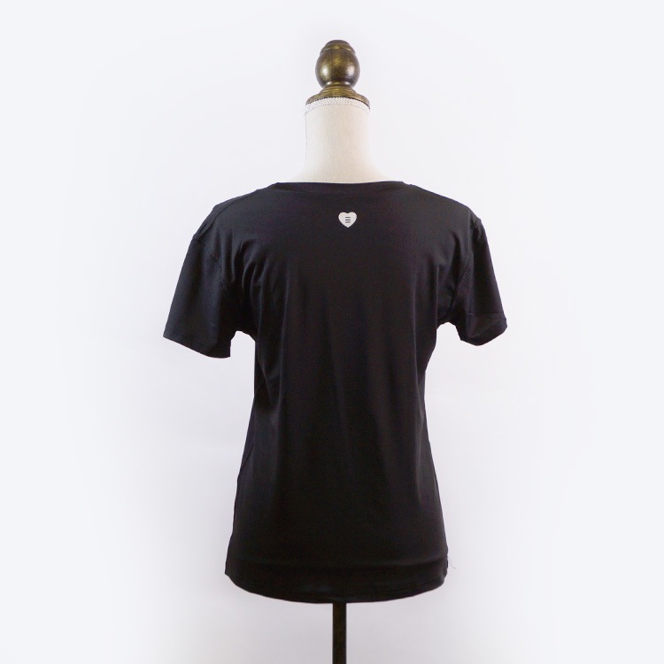 スポーツウェア Tシャツ 半袖 ランニングウェア トップス レディース ランニング ヨガ ジム ブラック 黒 送料無料 JOCOSA 即納8710