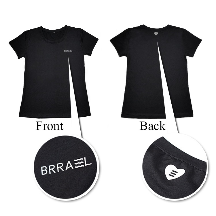 スポーツウェア Tシャツ 半袖 ランニングウェア トップス レディース ランニング ヨガ ジム ブラック 黒 送料無料 JOCOSA 即納8710