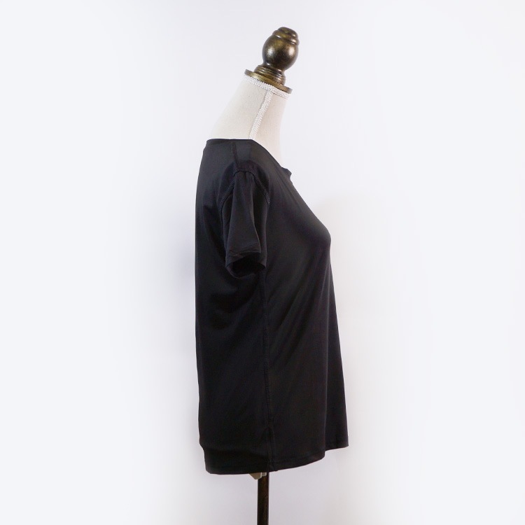 スポーツウェア Tシャツ 半袖 ランニングウェア トップス レディース ランニング ヨガ ジム ブラック 黒 送料無料 JOCOSA 即納8710