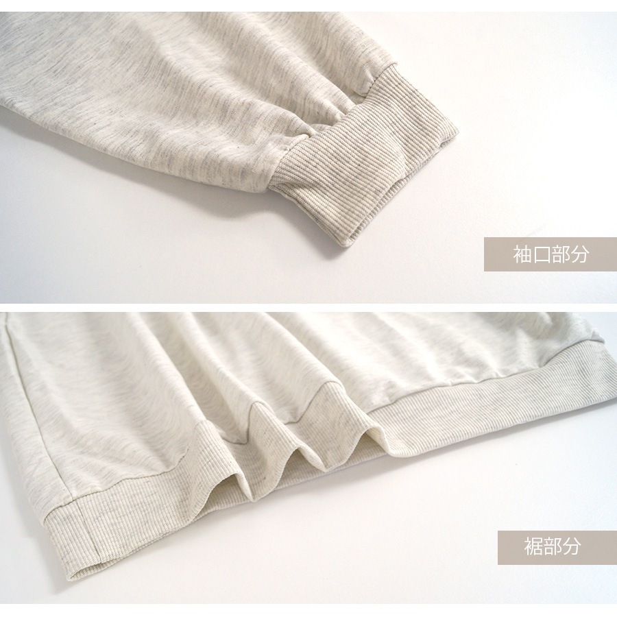 スウェット トレーナー トップス 長袖 薄手 ロゴ ゆったり ゆる ビックシルエット ワンポイント クルーネック 大人 コットン おしゃれ カジュアル シンプル 韓国ファッション レディース 春 秋 冬 新作 ダークグレー ブルー アイボリー M L JOCOSA 7149