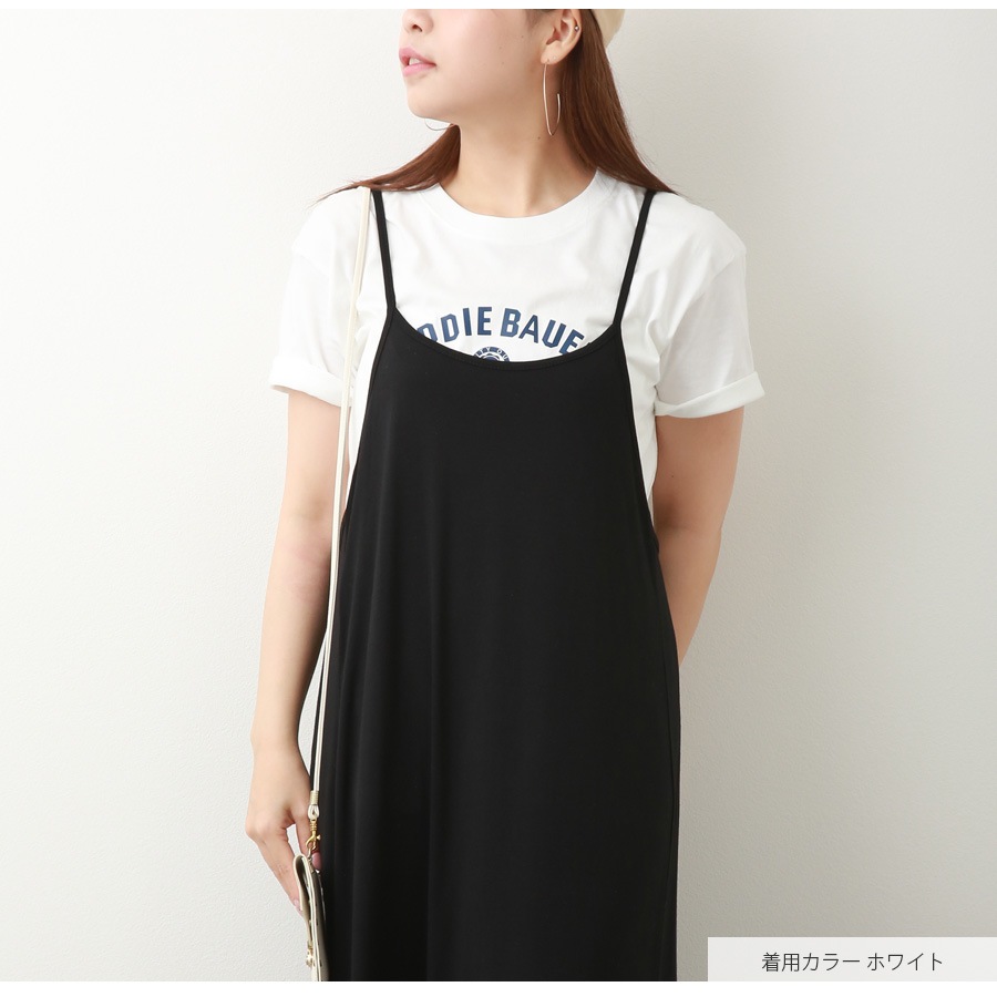 Ｔシャツ ロゴT 半袖 ミドル丈 ゆったり トップス ラウンドネック 大人っぽい シンプル レディース 春 夏 秋 新作 ホワイト グレー M L XL JOCOSA 7209