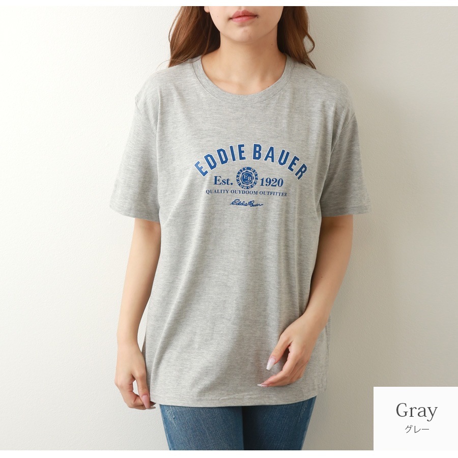 Ｔシャツ ロゴT 半袖 ミドル丈 ゆったり トップス ラウンドネック 大人っぽい シンプル レディース 春 夏 秋 新作 ホワイト グレー M L XL JOCOSA 7209