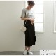 Ｔシャツ ロゴT 半袖 ミドル丈 ゆったり トップス ラウンドネック 大人っぽい シンプル レディース 春 夏 秋 新作 ホワイト グレー M L XL JOCOSA 7209