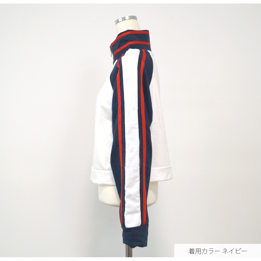 プルオーバー ハーフジップ トップス トレーナー ショート丈 長袖 韓国ファッション レディース 春 秋 冬 新作 黒 ブラック ネイビー 紺 M L XL JOCOSA 7172