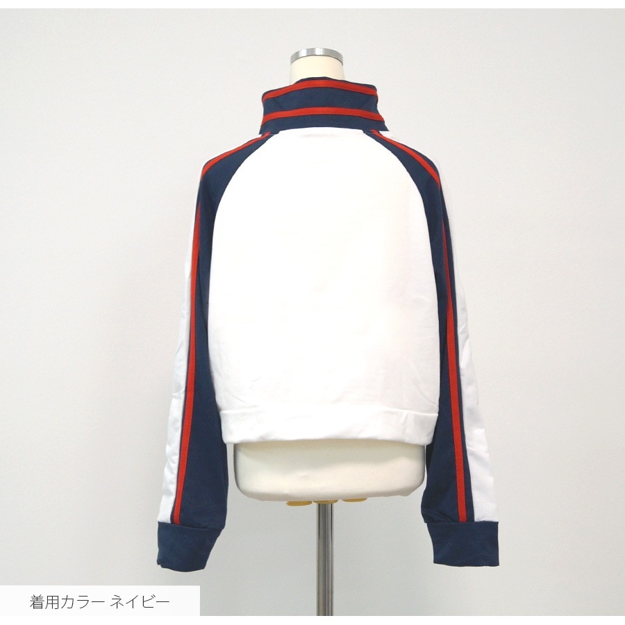 プルオーバー ハーフジップ トップス トレーナー ショート丈 長袖 韓国ファッション レディース 春 秋 冬 新作 黒 ブラック ネイビー 紺 M L XL JOCOSA 7172