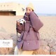 ダウン ジャケット アウター 長袖 ポケット ベルト ミディアム丈 無地 韓国ファッション 秋 冬 大人 シンプル おしゃれ かわいい レディース 新作 ブラック 黒 アイボリー グリーン 緑 パープル 紫 モカ 茶色 S M JOCOSA 8376