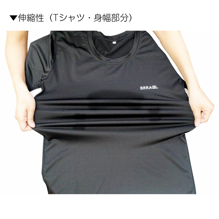 スポーツウェア レディース 3点セット 上下セット ブラトップ Yバック Tシャツ スパッツ 一体型レギンス ショートパンツ ロング丈 ボトムス セットアップ ライン ランニングウェア フィットネス ヨガ ジム リラックス ブラック 黒 JOCOSA 送料無料 即納 8716