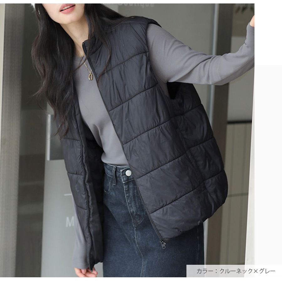 トップス シンプル 長袖 ミドル丈 クルーネック ハーフネック レディース 春 秋 冬 新作 ブラック ホワイト グレー ブルー グレージュ モカ フリーサイズ JOCOSA 7233