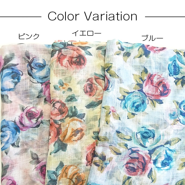 ストール 大判 花柄 薄手 春 夏 秋 韓国ファッション ショール 羽織 レディース スカーフ uv 紫外線対策 冷房対策 JOCOSA 8681