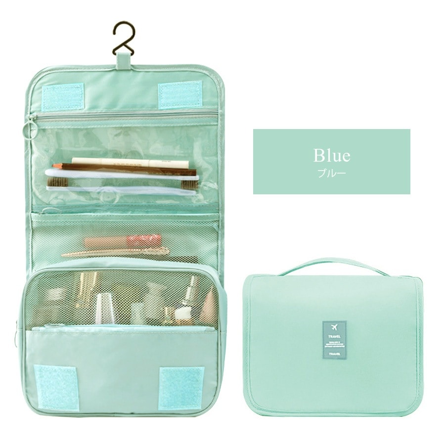 トラベルポーチ 吊り下げ 大容量 トイレタリーバッグ 化粧ポーチ 旅行用ポーチ 旅行 洗面用具 トラベルバッグ 旅行グッズ フック付き おしゃれ かわいい シンプル ワンポイント ロゴ サボテン ホワイト ピンク グレー ネイビー ブルー ベージュ JOCOSA 9039
