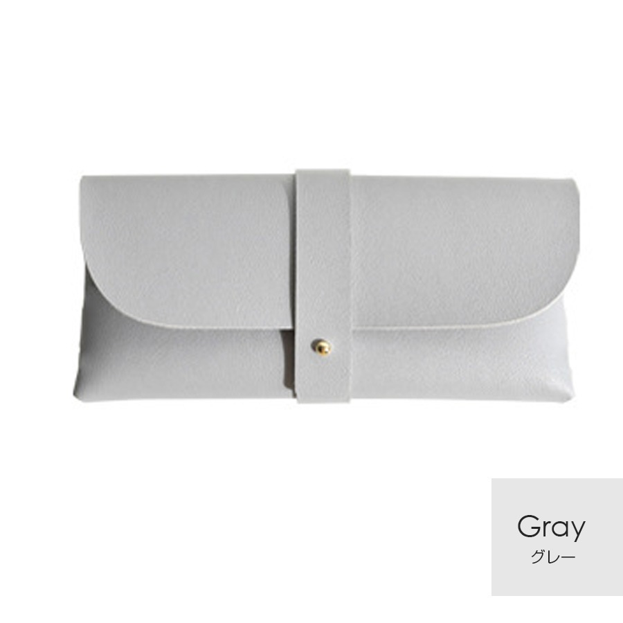 メガネケース レザー ソフト サングラス 薄型 軽量 革 雑貨入れ 小物入れ 収納ケース 春 夏 秋 冬 新作 ブラック ホワイト ピンク グレー JOCOSA 9044