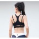 スポーツブラ スポーツウェア レディース スポブラ ブラ インナー 下着 カップ付き Yバック レイヤード風 ダブルストラップ ランニングウェア フィットネス アンダーウェア ヨガ ジム 春 夏 秋 冬 S M L XL ブルー 青 ブラック 黒ホワイト 白 JOCOSA 8723 送料無料 即納