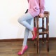 裏起毛 リブ 厚手 レギンス 九分丈 スパッツ パンツ インナー 無地 コットン 綿 ストレッチ ゴム ラフ ポケット ボトムス ルームウェア 韓国ファッション レディース 冷え対策 JOCOSA 8133