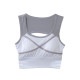 スポーツブラ スポーツウェア レディース ライン クロス 切替 ツートン バイカラー スポブラ ブラトップ インナー 下着 カップ付きセクシー ランニングウェア フィットネス アンダーウェア ヨガ ジム 春 夏 秋 冬 ブラック 黒 ホワイト 白 JOCOSA 8724 送料無料 即納