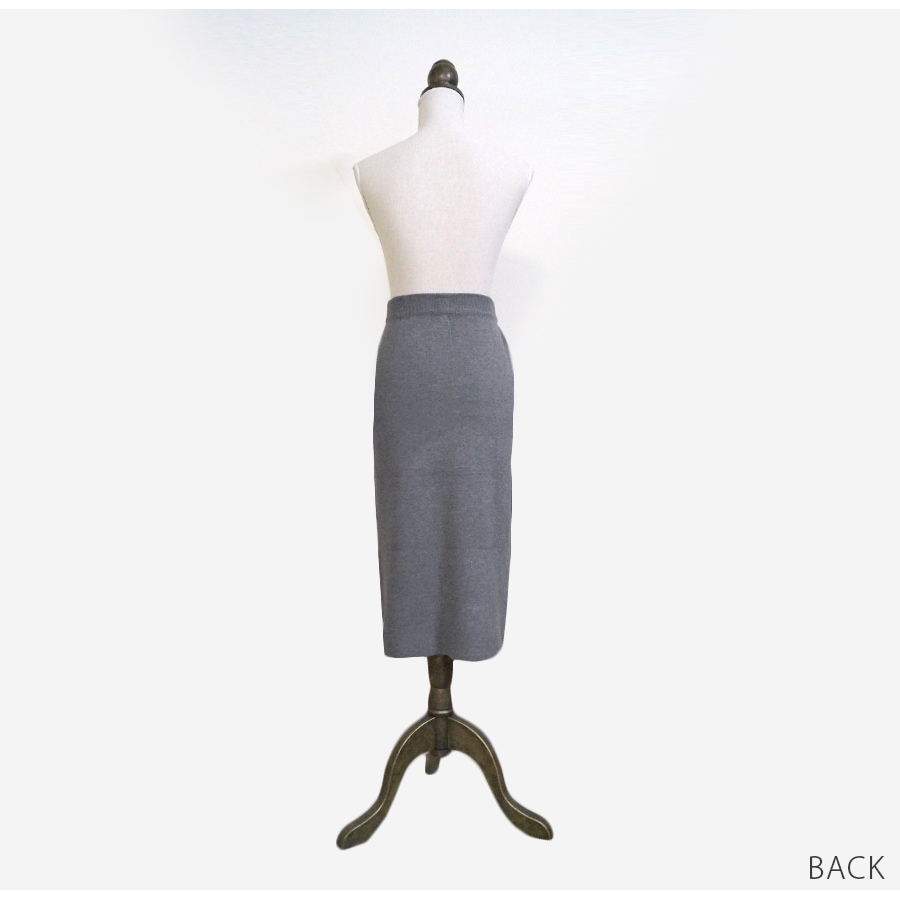 タイトスカート リブ ボタン ニットスカート ロング 韓国ファッション 韓国 大人 オフィスカジュアル 膝下 ミディ丈 ウエストゴム ボタン 春 秋 冬 新作 グレー ブラウン 茶 ベージュ ブラック 黒 フリーサイズ JOCOSA 8186