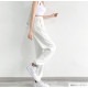 ジョガーパンツ 薄手 ワイドパンツ カジュアル ストリート ルームウェア 韓国ファッション レディース 春 夏 秋 ブラック ホワイト グレー M L XL JOCOSA 9117