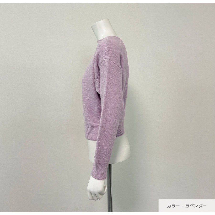 ニットトップス セーター レディースニット 長袖 長そで 体型カバー 着まわし ベーシック オフィスカジュアル 7カラー クルーネック フリーサイズ プルオーバー JOCOSA 7270