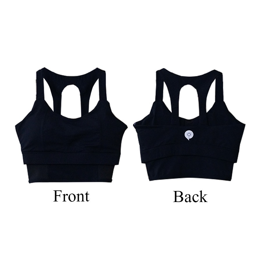 スポーツブラ レディース 春夏秋冬 新作 スポーツウェア ブラトップ インナー カップ付き 下着 アンダーウェア ワンポイントロゴ 長め丈 ジョギング フィットネス ヨガ ジム タイト スポーティー おしゃれ 韓国風 ブラック 黒 ホワイト 白 SMLXL JOCOSA 8726 送料無料 即納