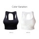 スポーツブラ レディース 春夏秋冬 新作 スポーツウェア ブラトップ インナー カップ付き 下着 アンダーウェア ワンポイントロゴ 長め丈 ジョギング フィットネス ヨガ ジム タイト スポーティー おしゃれ 韓国風 ブラック 黒 ホワイト 白 SMLXL JOCOSA 8726 送料無料 即納