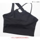 スポーツブラ レディース 春夏秋冬 新作 スポーツウェア トップス スポブラ ブラトップ インナー 下着 カップ付き クロス 無地 シンプル ベーシック ヨガ ジム ジョギング フィットネス アンダーウェア サンゴ ブラック 黒 ブルー 青 S M L XL JOCOSA 8727 送料無料 即納