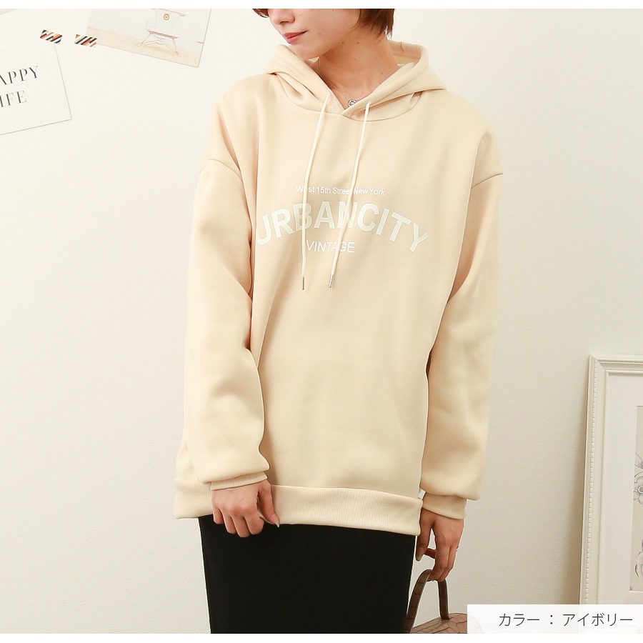 トップス 裏起毛 パーカー 長袖 レディース 春 秋 冬 新作 ブラック レッド グリーン ミントグリーン イエローグリーン ブルー マスタード アイボリー M L XL JOCOSA 7239