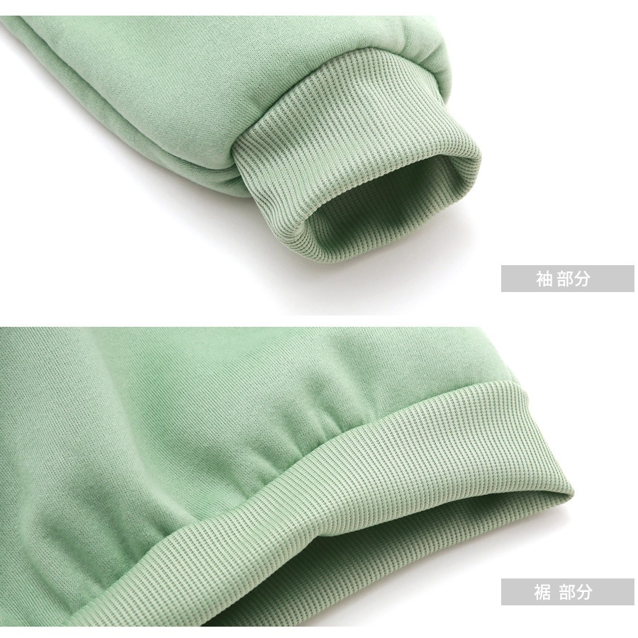 トップス 裏起毛 パーカー 長袖 レディース 春 秋 冬 新作 ブラック レッド グリーン ミントグリーン イエローグリーン ブルー マスタード アイボリー M L XL JOCOSA 7239