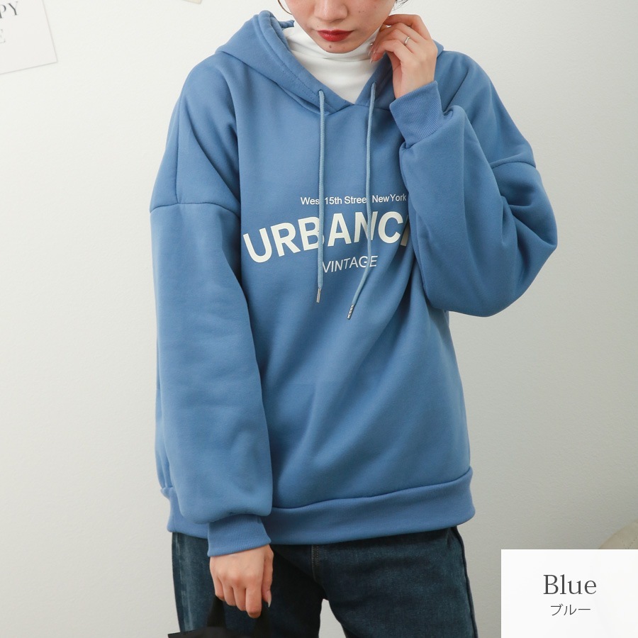 トップス 裏起毛 パーカー 長袖 レディース 春 秋 冬 新作 ブラック レッド グリーン ミントグリーン イエローグリーン ブルー マスタード アイボリー M L XL JOCOSA 7239