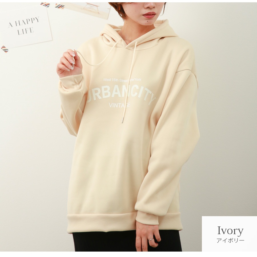 トップス 裏起毛 パーカー 長袖 レディース 春 秋 冬 新作 ブラック レッド グリーン ミントグリーン イエローグリーン ブルー マスタード アイボリー M L XL JOCOSA 7239