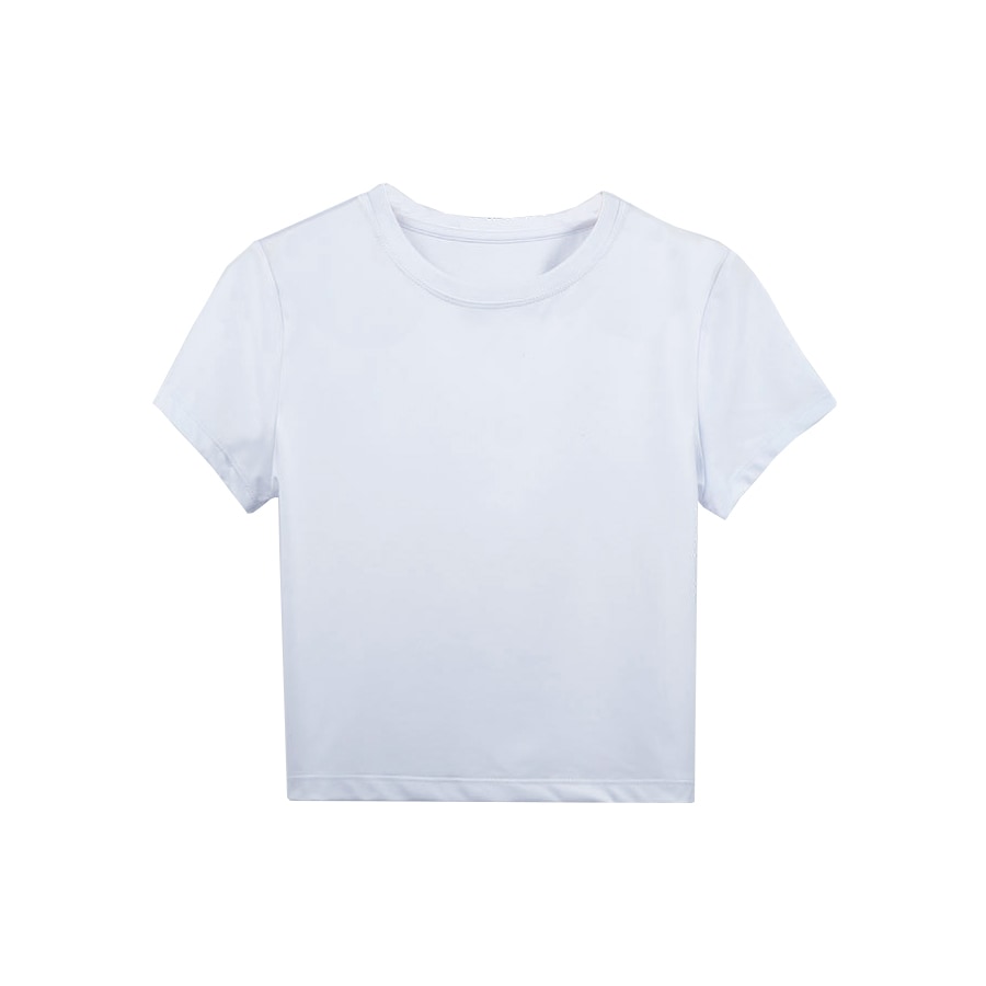 Tシャツ スポーツウェア トップス レディース 春夏秋冬 新作 半袖 へそ出し タイト ショート丈 スポーティー おしゃれ 大人可愛い フィットネス ヨガ ジム 韓国風 ブラック 黒 ホワイト 白 ネイビー 紺 ピンク レッド 赤 紫 パープル SML JOCOSA 8729