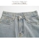 裏起毛 デニムパンツ ストレート ロング丈 韓国ファッション レディース 新作 春 夏 秋 冬 ブラック ダークグレー ライトブルー ブルー グレイッシュブルー S M L XL JOCOSA 9119