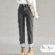 裏起毛 デニムパンツ ストレート ロング丈 韓国ファッション レディース 新作 春 夏 秋 冬 ブラック ダークグレー ライトブルー ブルー グレイッシュブルー S M L XL JOCOSA 9119