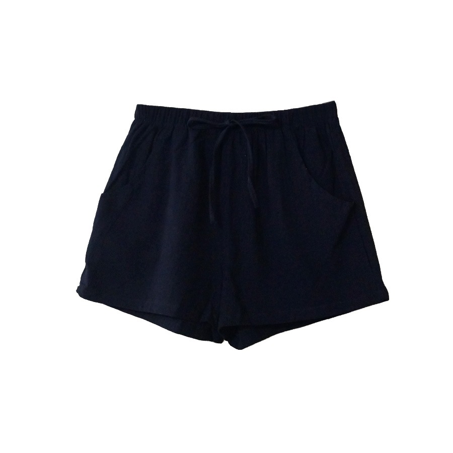 ショートパンツ ルームウェア スポーツウェア パンツ ボトムス レディース 韓国ファッション 韓国 麻 綿 ポケット 無地 ゴム 春 夏 秋 冬 新作 ホワイト 白 グレー ブラック 黒 ピンク オレンジ カーキ グリーン 緑 イエロー 黄色 S M L XL JOCOSA 8187