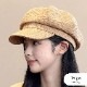 キャスケット 帽子 レディース キャスケット帽 韓国帽子 小顔効果 ぽこぽこ 秋冬帽子 オトナ女子 前つば つば付き カジュアル フェミニン マニッシュ ガーリー JOCOSA 9466