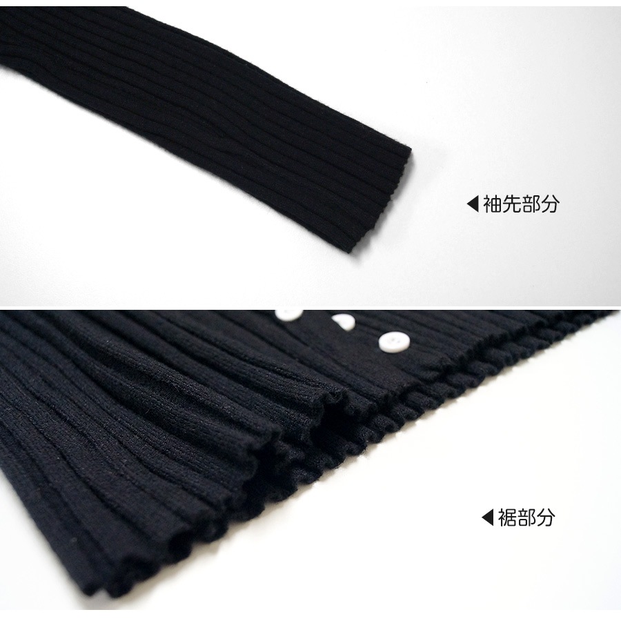 カーディガン レディース 春夏秋冬 新作 ニット セーター トップス 羽織 ショート丈 へそ出し 肌見せ リブ ラウンドネック 長袖 無地 ボタン シンプル おしゃれ 可愛い 韓国風 韓流 グレー ブラック 黒 フリーサイズ JOCOSA 8355 送料無料 即納