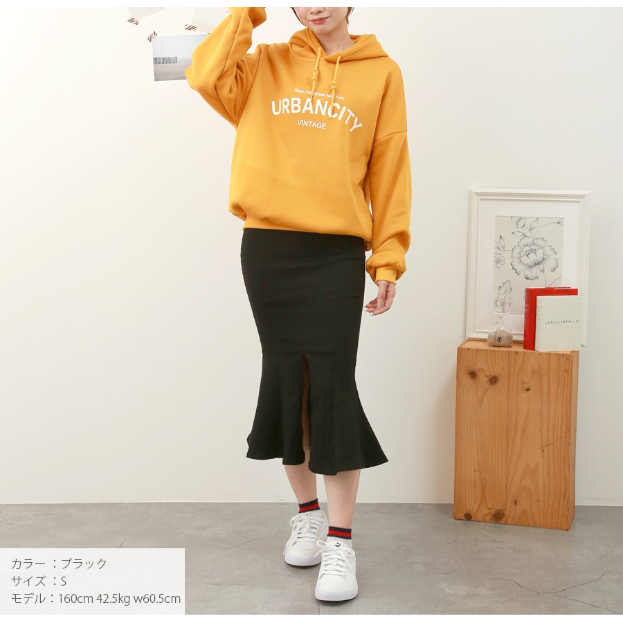 デニムスカート ロング丈 マーメイドライン スリット タイトスカート カジュアル キレイめ シンプル 無地 お出かけ デート 韓国ファッション レディース 新作 春 夏 秋 ブラック 黒 ブルー 青 S M L XL JOCOSA 9103