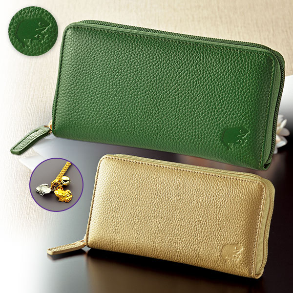 お金がカエル 牛革長財布｜メルシーオンラインショップ