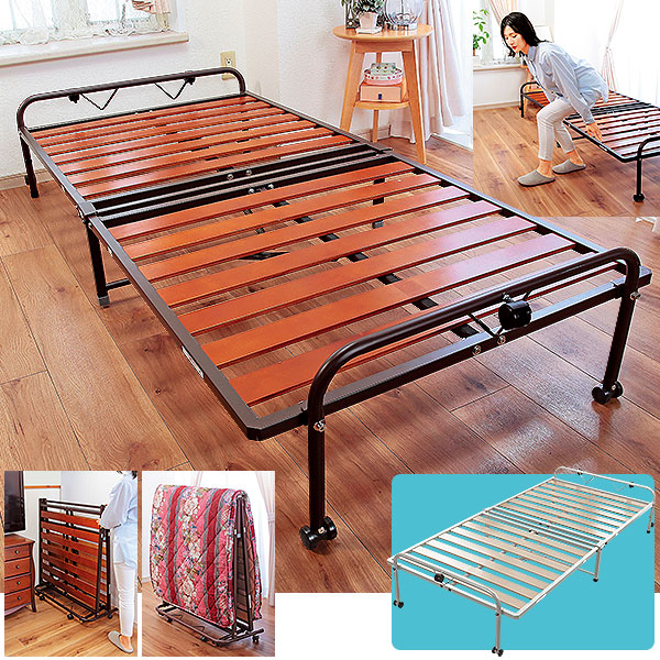 ☆折りたたみできる!! すのこベッド｜メルシーオンラインショップ