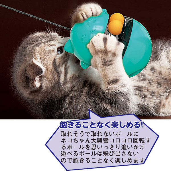 楽しく遊べる 1台3役のキャットボール