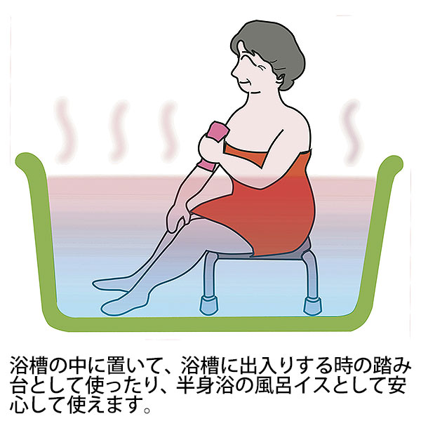 浴室用ガッチリ踏み台｜メルシーオンラインショップ