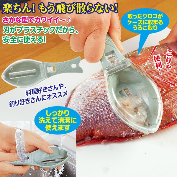 飛び散らないウロコ取り